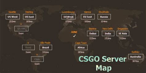 csgo matchmaking server locations